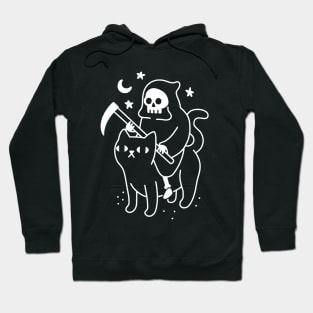 Death Rides a Black Cat Hoodie